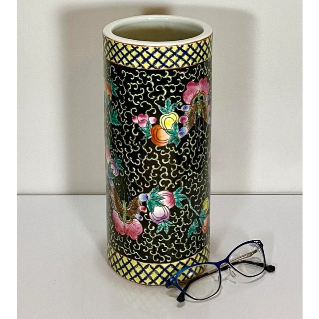 1970s Chinoiserie Umbrella Stand, Small, Cache Pot For Sale - Image 9 of 10