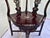 Vintage Chinese Carved Hardwood Corner Lounge Chair With Mother of Pearl Inlay For Sale In Boston - Image 6 of 6