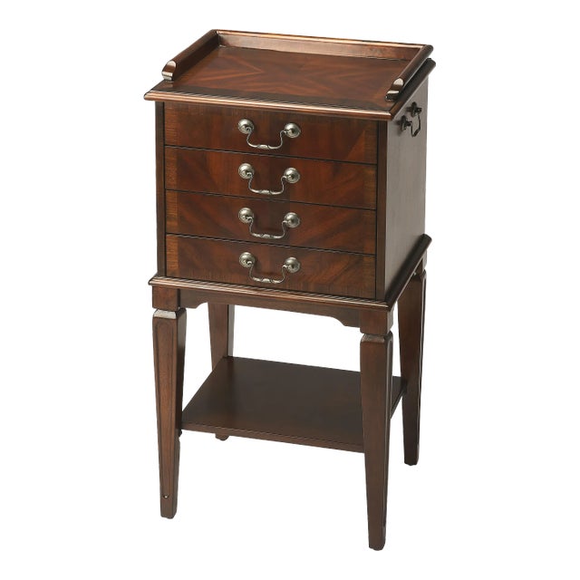 Hardwick 4 Drawer Chest, Dark Brown For Sale