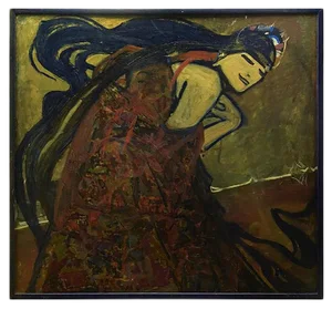 Woman - Oil on Canvas by Anastasia Kurakina - 2010s 2010s