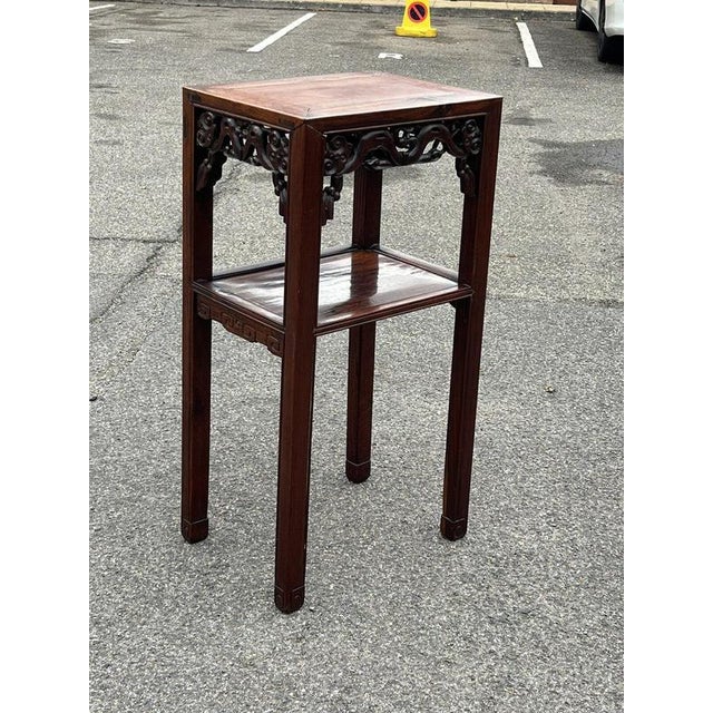 Antique Chinese Jardiniere Hardwood Stand For Sale - Image 8 of 14