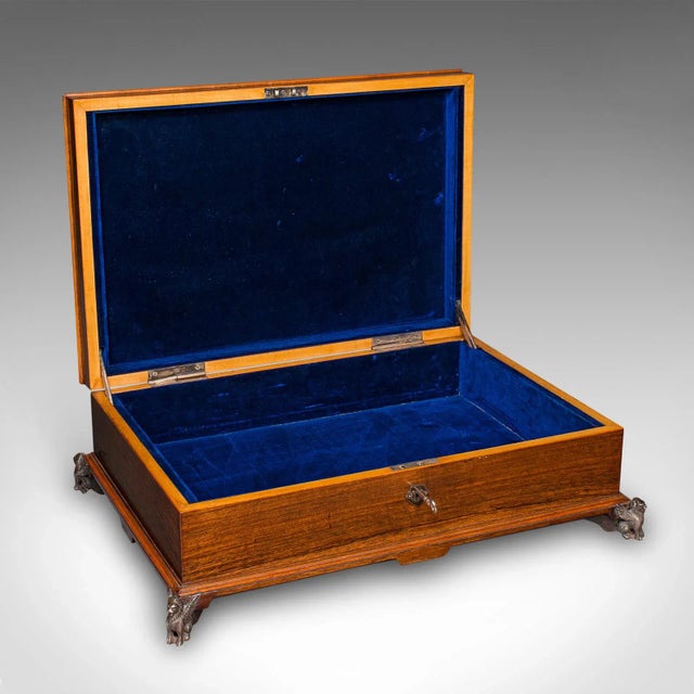 Wood Antique Presentation Insignia Box, Italian, Campaign Chest, Victorian, c.1900 For Sale - Image 7 of 12