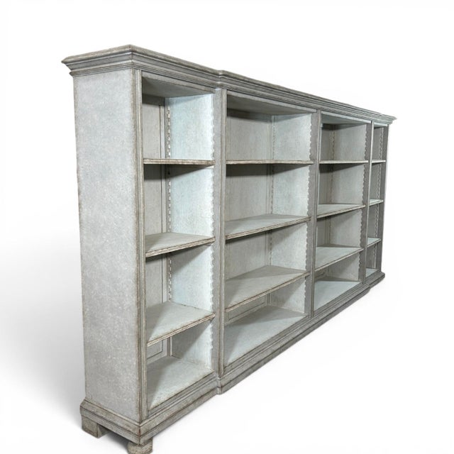 Gustavian (Swedish) Antique Swedish Open Bookcase, 1890s For Sale - Image 3 of 10