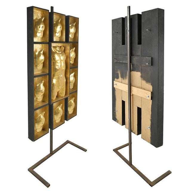 Modern Figurative Sculpture, 1970s, Gilded Plaster For Sale - Image 3 of 9