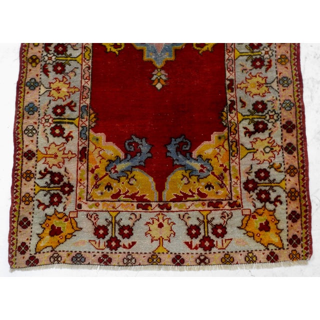 1950s Mid-20th Century Turkish Oushak Rug For Sale - Image 5 of 9