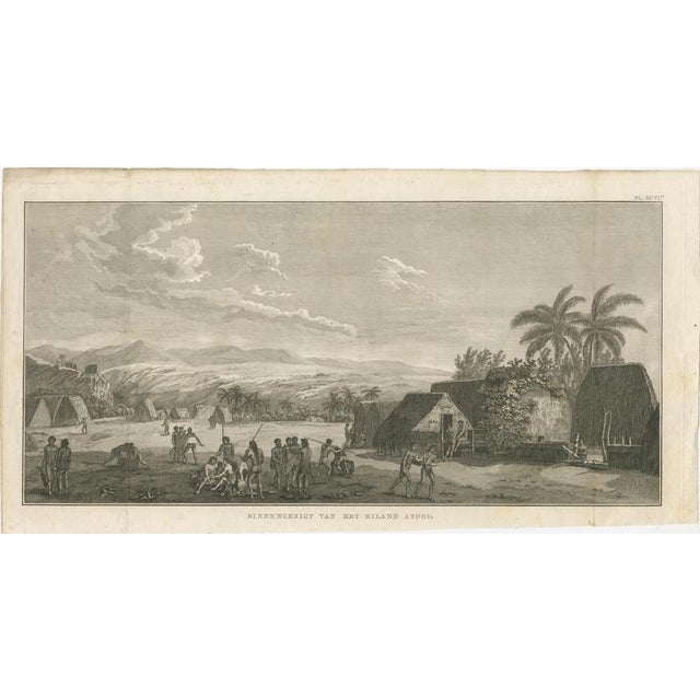 Virgin Islands Natives – Early American Ethnographic Engraving, c.1700 This rare early ethnographic engraving depicts two...