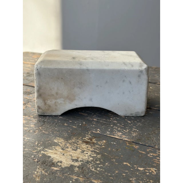 Antique Marble Block Engraved "Park," Circa Early 20th Century For Sale - Image 9 of 11