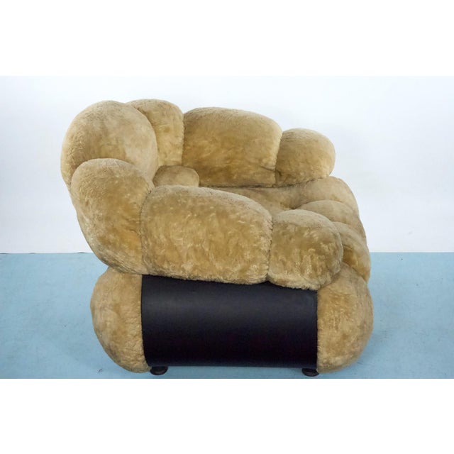 Beige Italian Space Age Chair by Adriano Piazzesi, 1970s For Sale - Image 8 of 10