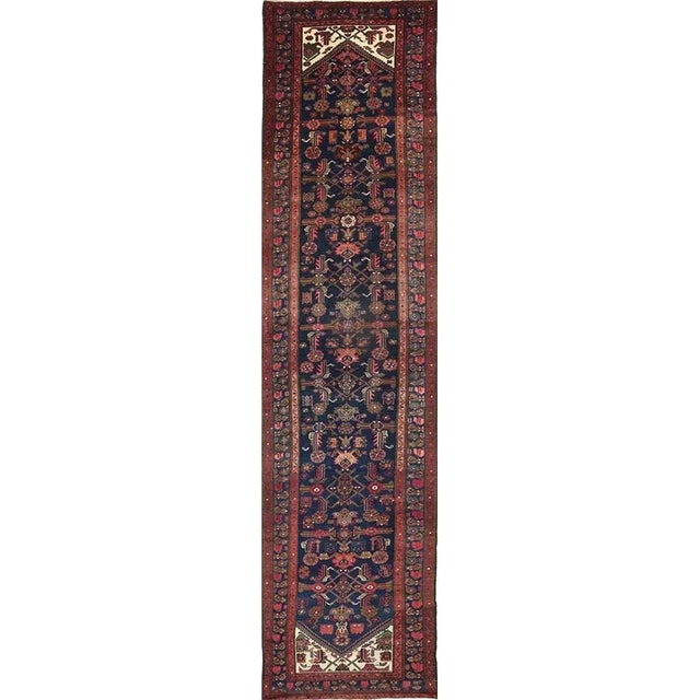 1940s Old Persian Bijar Runner Rug 3’6″ X 16’0″ For Sale - Image 11 of 11