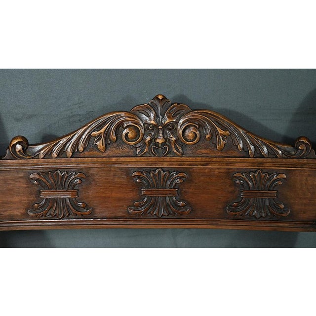 Medieval Style Walnut Dagobert Armchairs, Late 19th Century, Set of 2 For Sale - Image 6 of 18