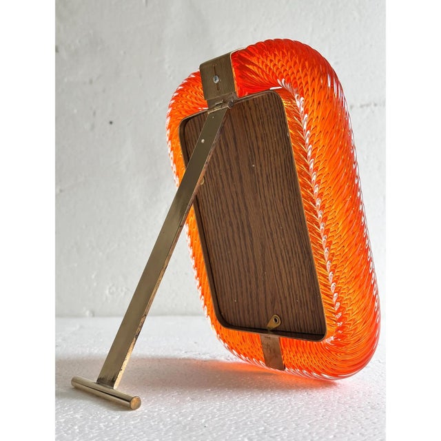 Contemporary Ambertorchon Murano Glass Picture Frame by Simoeng For Sale - Image 3 of 8