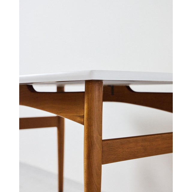 Mid-Century Coffee Table with White Top, 1970s For Sale - Image 4 of 7
