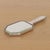 1930s French Art Deco Silver Beveled Hand Mirror For Sale - Image 9 of 11