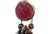 Three-tier charm brooch suspended from fluid chain with an ornate carnelian, snake, and jade cabochon. Please refrain from...