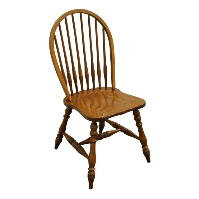 TEMPLE STUART Oak Hill Collection Rustic Americana Bowback Windsor Dining Side Chair 36.5" High 19.5" Wide 22" Deep Seat:...
