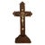 1900 - 1909 Antique American Tramp Art Carved Wood Crucifix John Zadora Pennsylvania 1900 For Sale - Image 5 of 17