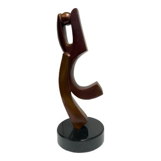 Circa 1998 Douglas Brett Bronze Dancer Holding Head For Sale