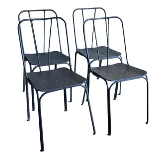 Vintage Garden Chairs from the Parc Et Jardin De Paris, 1950s, Set of 4 For Sale