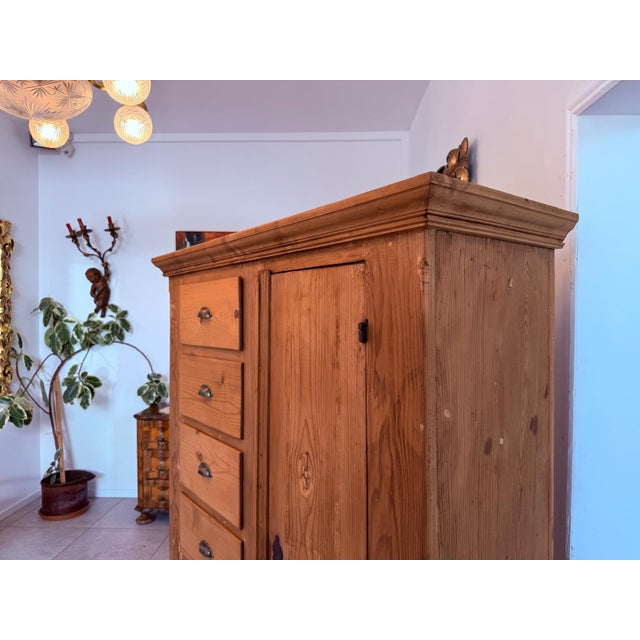 Antique Baroque Bread Cabinet in Softwood, 1800s For Sale - Image 13 of 13