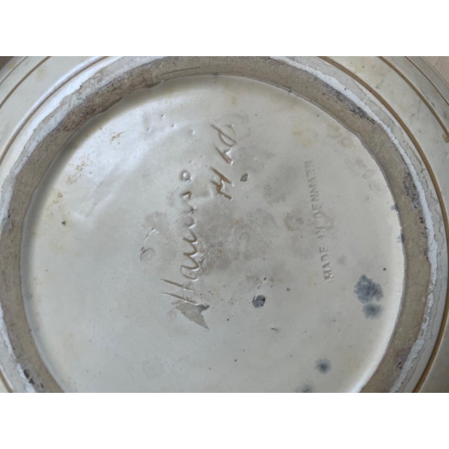 Mid 20th Century Mid-Century Danish Haunsø Keramik Emerald Green Pottery Bowl, Scandinavian Pottery, Made in Denmark For Sale - Image 5 of 15