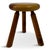 Wood Dutch Pine Stool, 1960s For Sale - Image 7 of 8