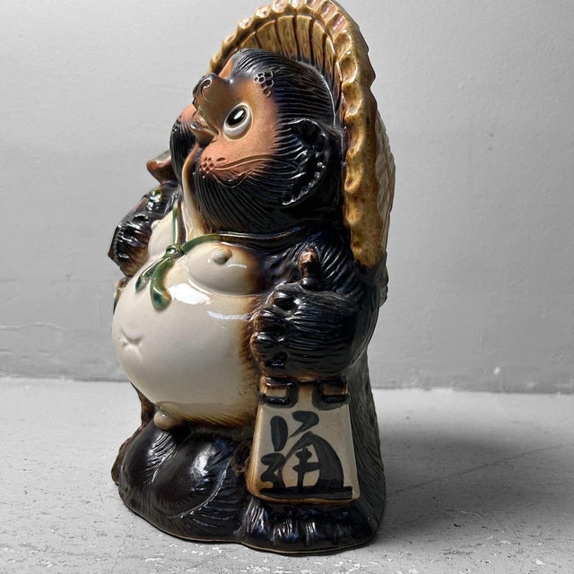 Vintage Tanuki Statue, Shigaraki, Japan, 1980s For Sale - Image 6 of 10