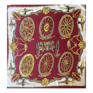Hermès Silk Scarf “Les Roues De Canon” 1967