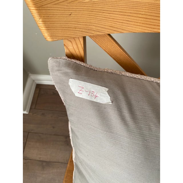 Off-white 1980s Hemp Patchwork Pillow Cover For Sale - Image 8 of 9