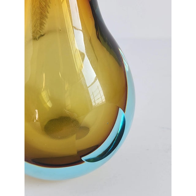 Livio Seguso Murano Italy Pear Form Paper Weight For Sale - Image 9 of 11