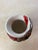 Mid 20th Century Vintage Marbled Porcelain Bud Vase in the Style of Nemadji or Ozark Pottery, Swirl Glaze Ceramic Vessel For Sale - Image 5 of 8