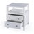 Spritely Home Accent Furniture Nora 21 in. W Rectangular Wood 2 Drawer Nightstand with Open Shelf, White For Sale - Image 4 of 9