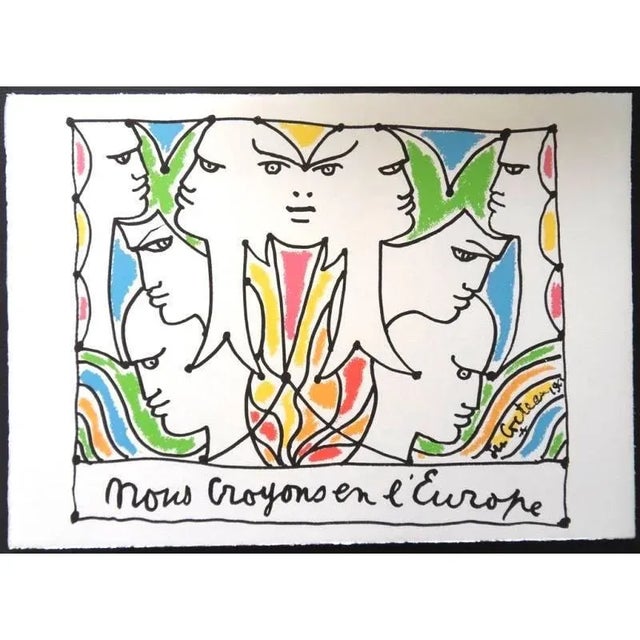 Europe's Faces - Lithograph 1961 For Sale - Image 6 of 6