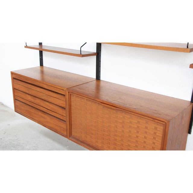 Wood Vintage Royal System Bookcase with Drop-Leaf Table by Poul Cadovius, 1950s For Sale - Image 7 of 13