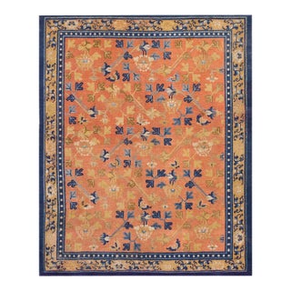 Early 19th Century W. Ningxia Carpet ( 5'8'' x 6'10'' - 173 x 208 ) For Sale