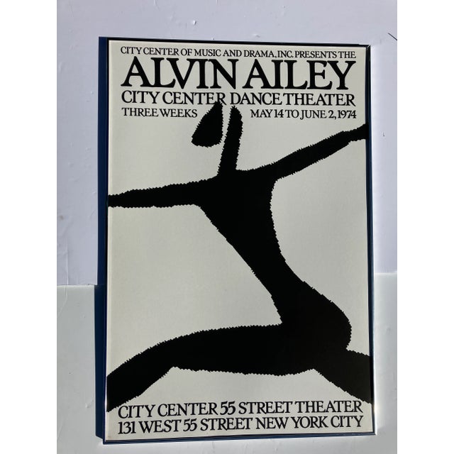 1970s 1974 Alvin Alley Dance Poster For Sale - Image 5 of 5