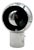Space Age Chrome Table Lamp with Rotating Eclipse Shade, 1970s For Sale