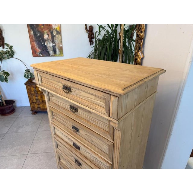 Brown Original Gründerzeit 7-Piece Shop Chest/Weekly Chest D2642 For Sale - Image 8 of 12