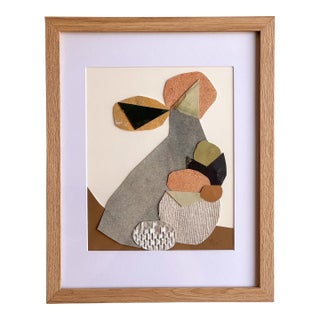 "Vessel 9" Original Mixed-Media Framed Collage on Paper by Zac Woodiel For Sale