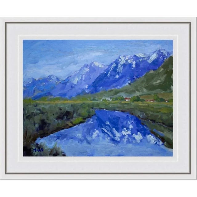 Quiet Places & Journeys — Last Snow, River Fork Ranch Original oil painting by Haas, 18 x 14 unframed canvas panel,...