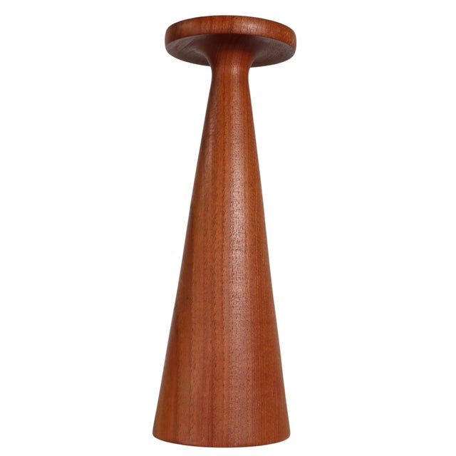 ANRI Large Mid 20th Century Danish Modern Style Candlestick Made in Italy by Anri For Sale - Image 4 of 8