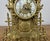 Metal Vintage Style Brass Ornate Mantel Clock For Sale - Image 7 of 17