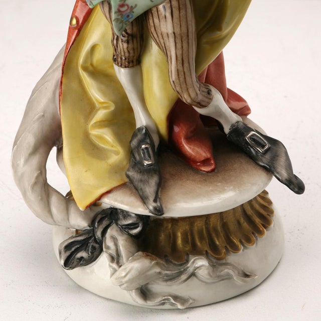 Grotesque Violinist Figurine by Giuseppe Cappè for Capodimonte Factory For Sale - Image 9 of 13