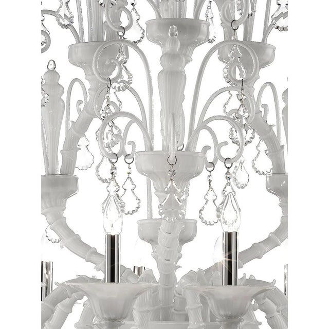 Chandelier with Curled Murano Glass Details by Simoeng For Sale - Image 6 of 8