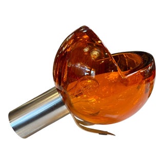 Space Age Table Lamp by Flavio Poli , Murano Glass. Italy 1970s. For Sale