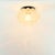 1970s 1970s Large Mid-Century Modern Amber Bubble Glass Flush Mount by Helena Tynell for Limburg, Germany For Sale - Image 5 of 8