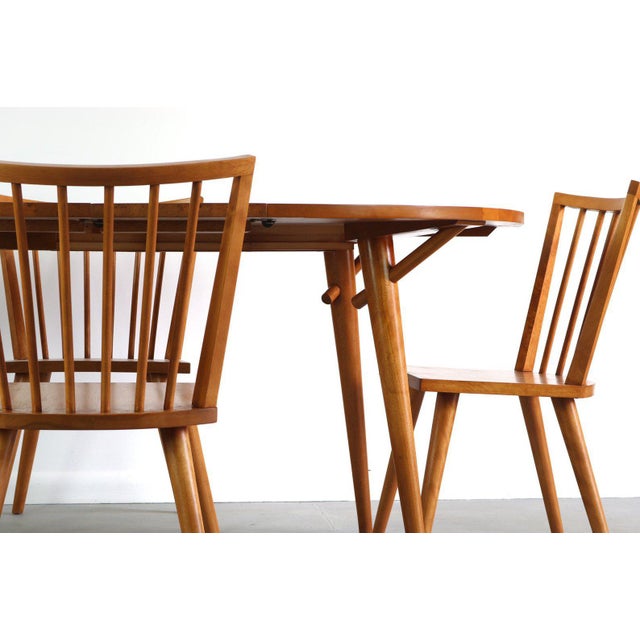 1960s Vintage Mid Century Conant Ball Spindle Dining Chairs- Set of 4 For Sale - Image 5 of 6
