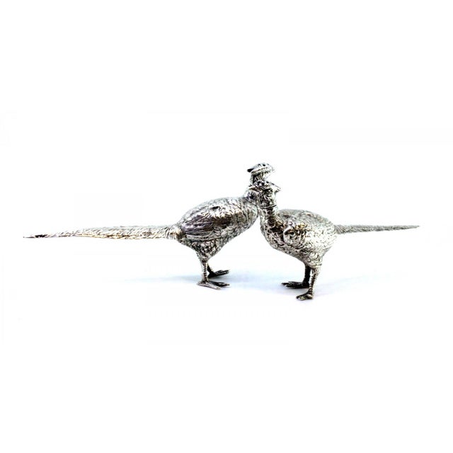 Silver Salt and Pepper Shaker Set, Set of 2 For Sale - Image 3 of 8