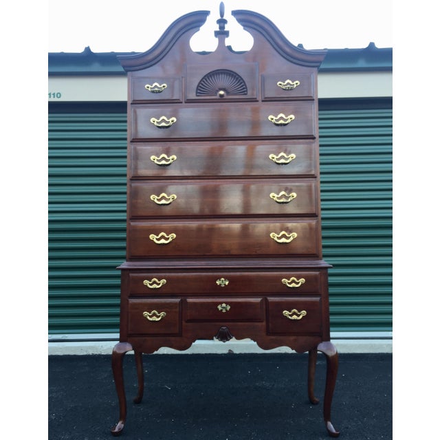 Thomasville Cherry Queen Anne Highboy Dresser Chairish