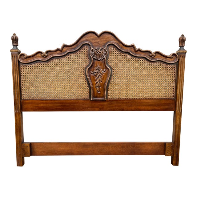 1980s Drexel Brittany Collection French Country Queen Headboard For Sale