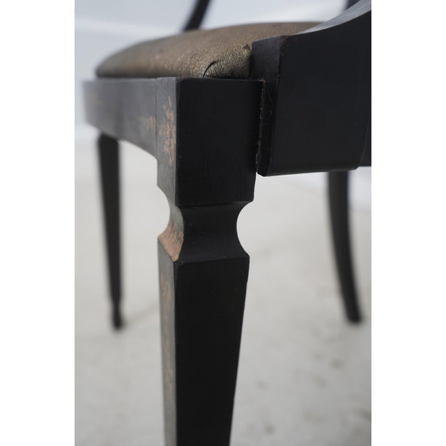 Lousa Braga Paint Decorated Shield Back Armchairs For Sale - Image 15 of 18